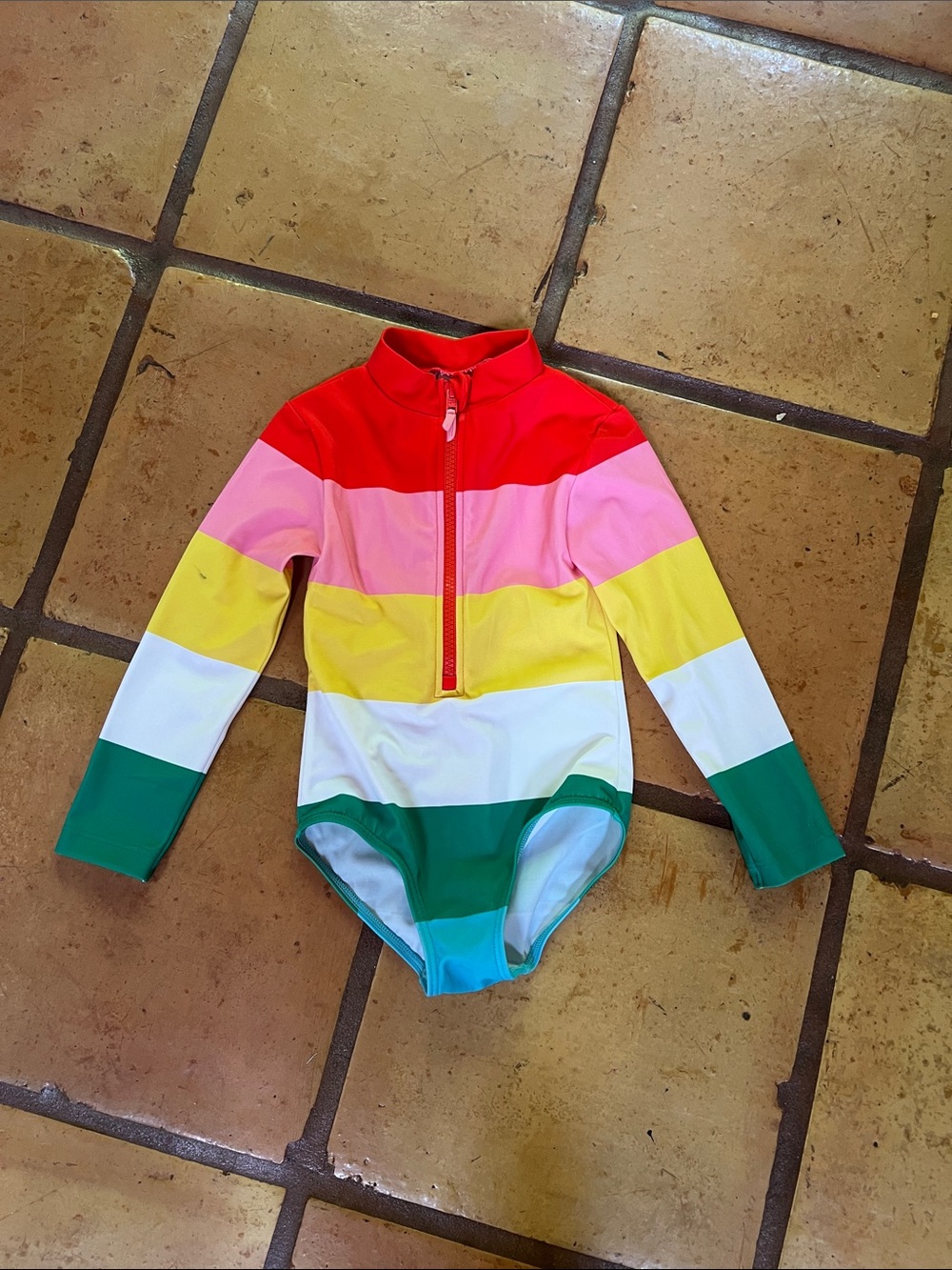 Boden Long-sleeved Swimsuit 4-5y color stripe